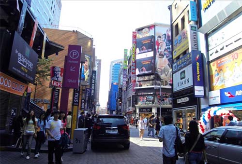 明洞:韓國潮流風向標圖片